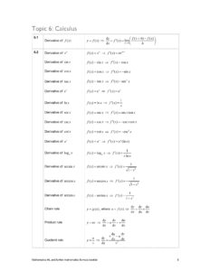 IB Math HL Formula Booklet-09