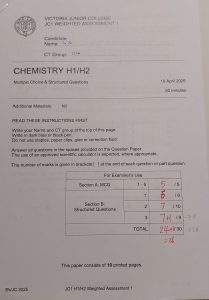 Chua Jia En Victoria Junior College WA1 H2 Mathematics