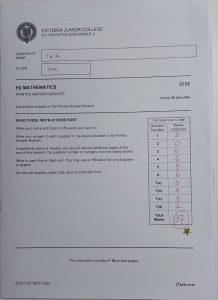 Chua Jia En Victoria Junior College WA2 H2 Mathematics
