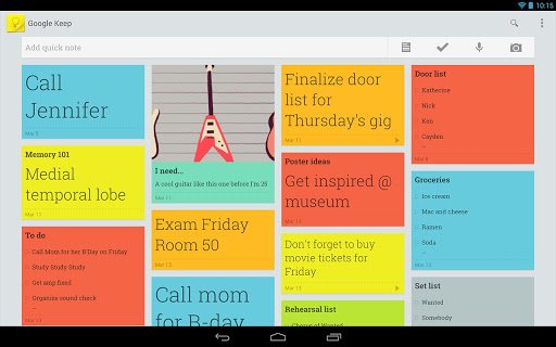 Google Keep Clarification Sheets