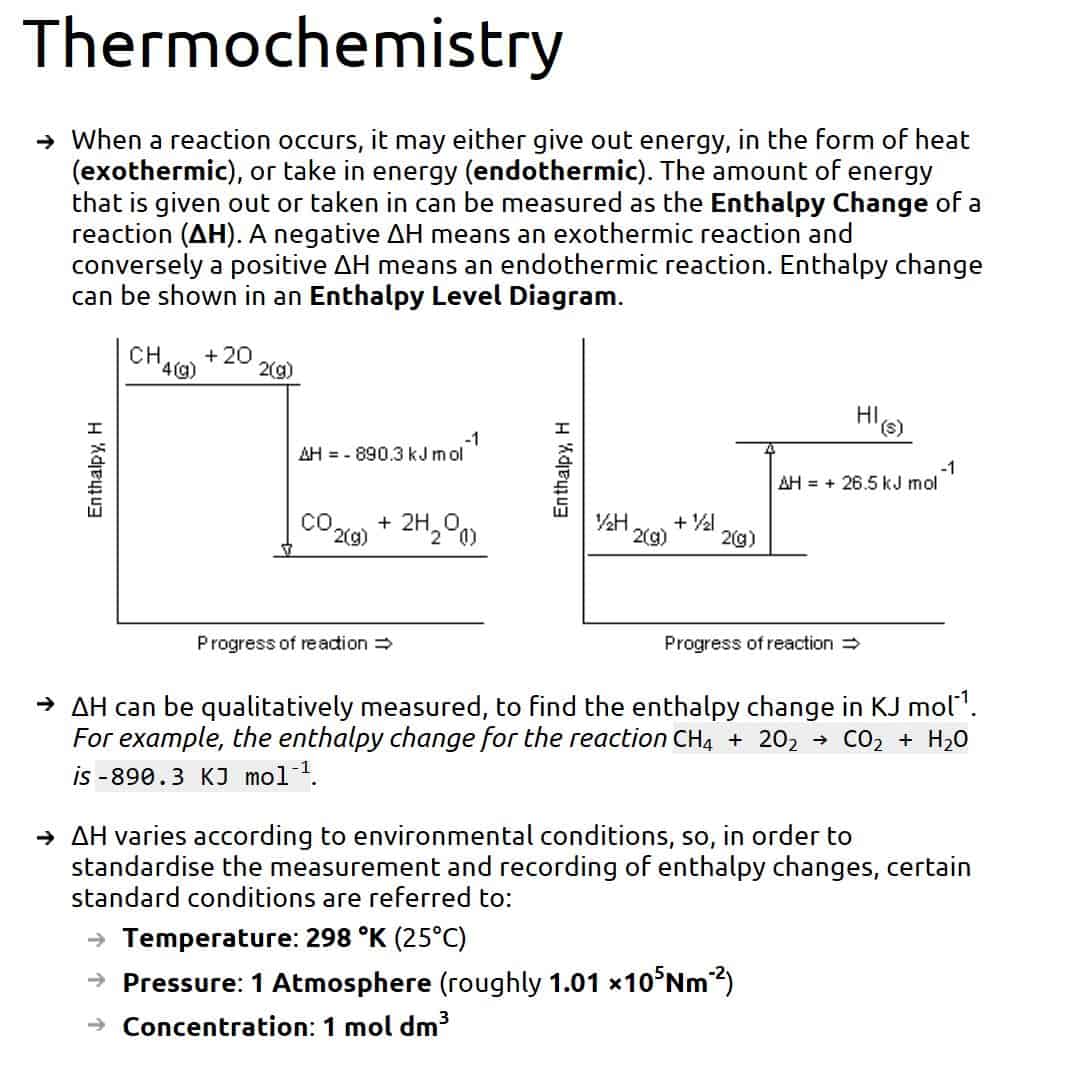 alevelnotes Thermochemistry