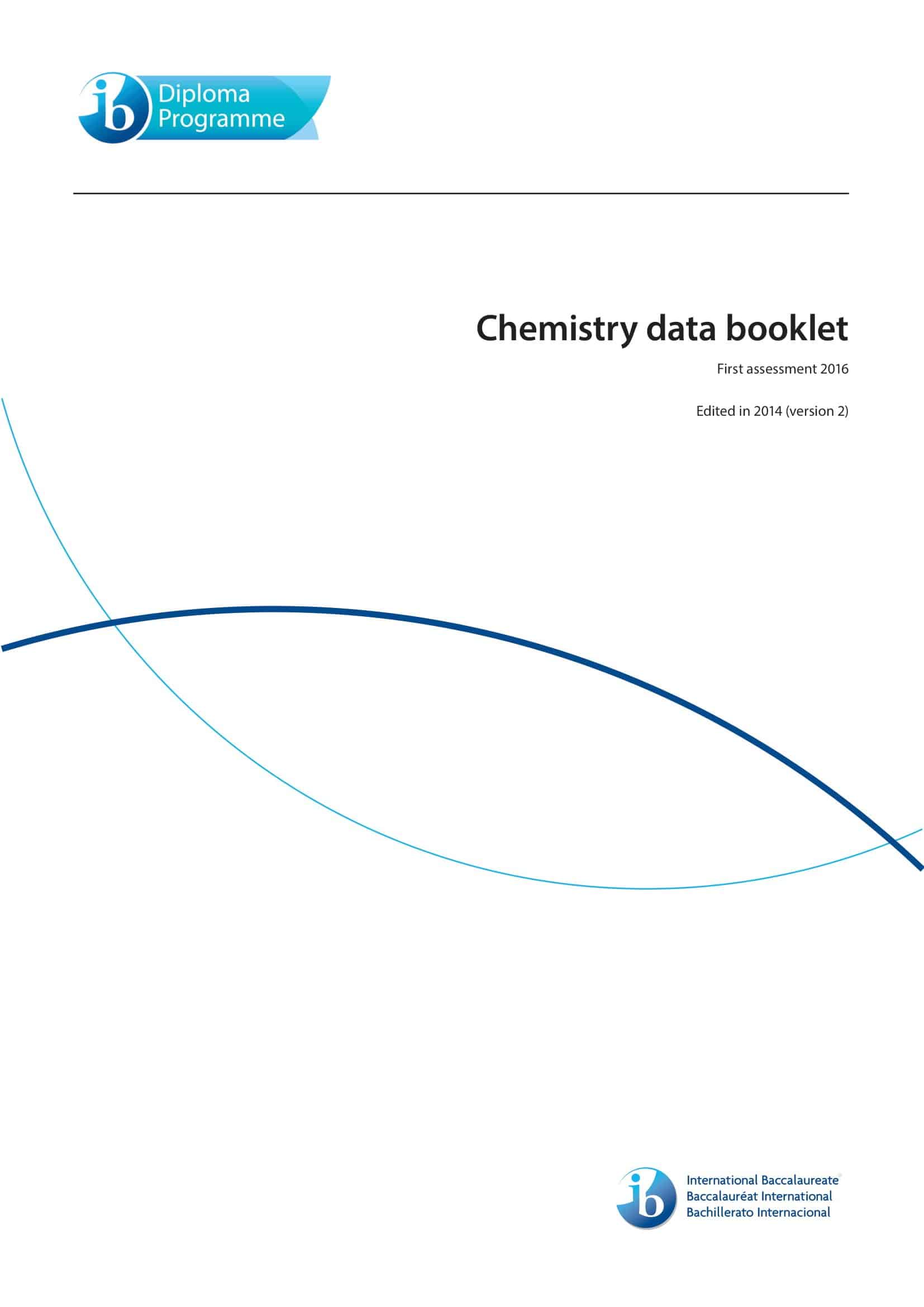 💯 IB Chemistry Data Booklet 2024 Ingel Soong Delivers Results