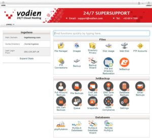 Vodien cPanel