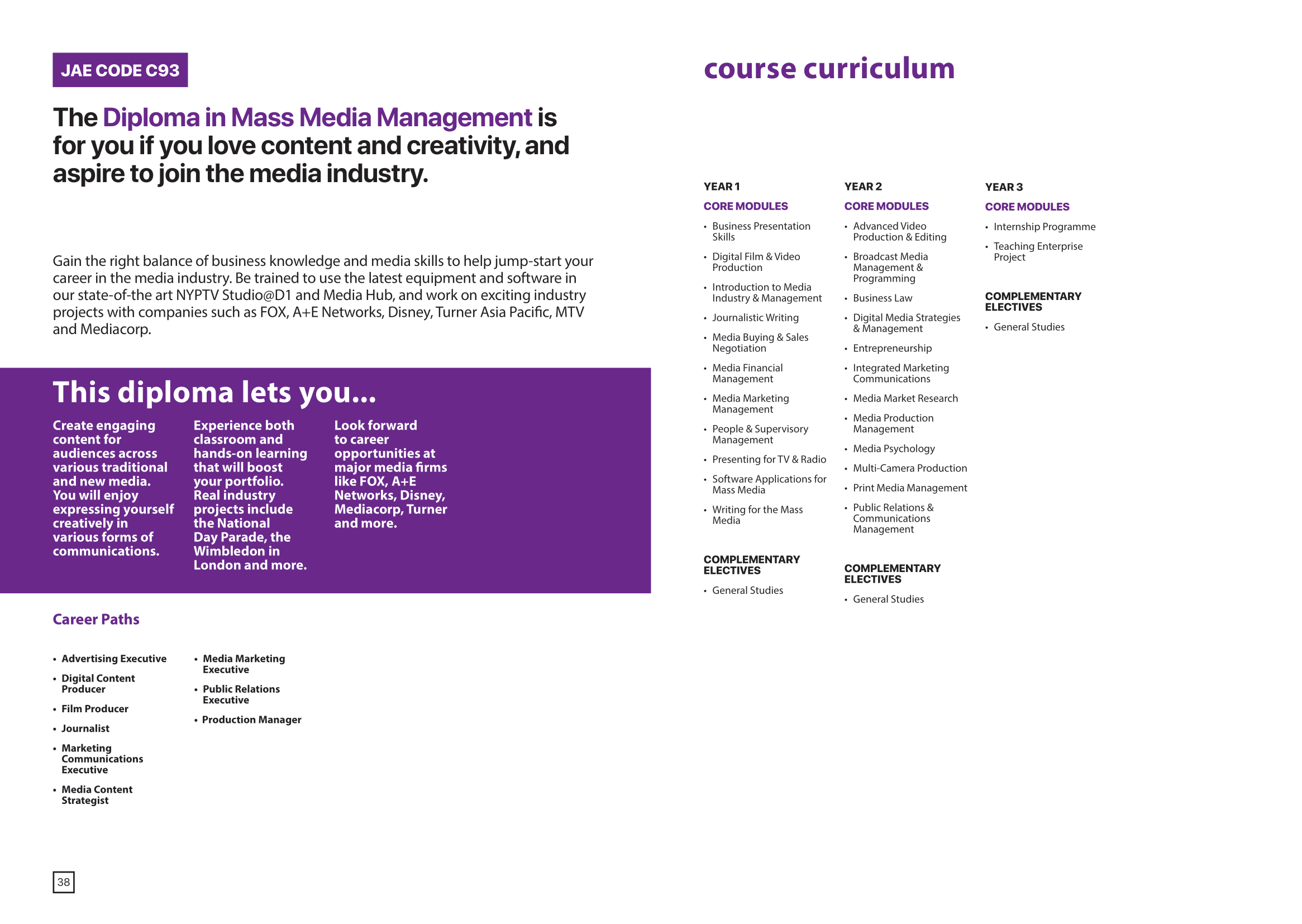 School of Business Management 2020-21