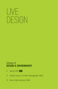School of Design and Environment 2020-02