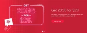 Singtel SIM Only plan
