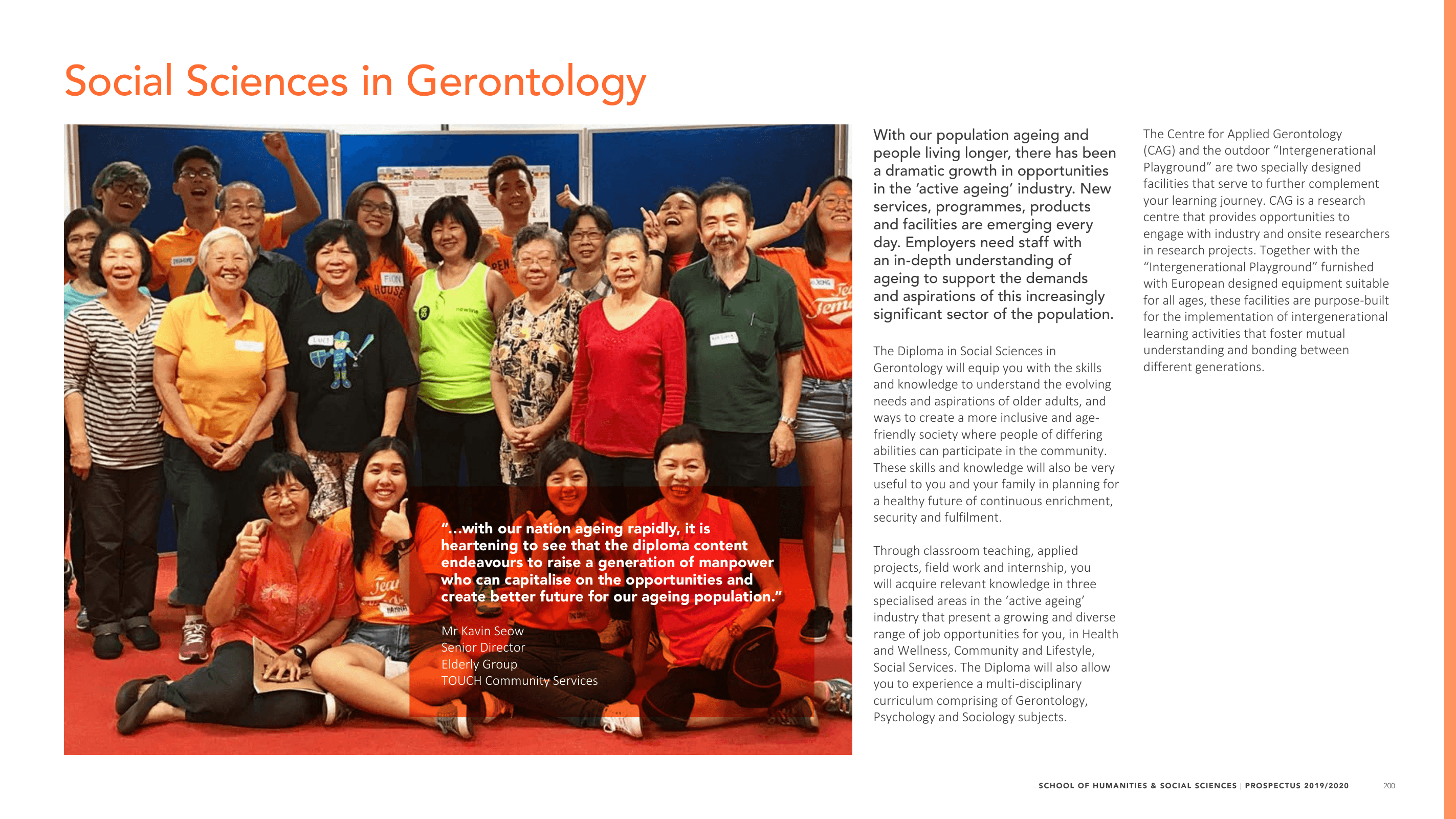 Social Sciences in Gerontology 1