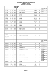 A Level Exam Schedule 2020 1