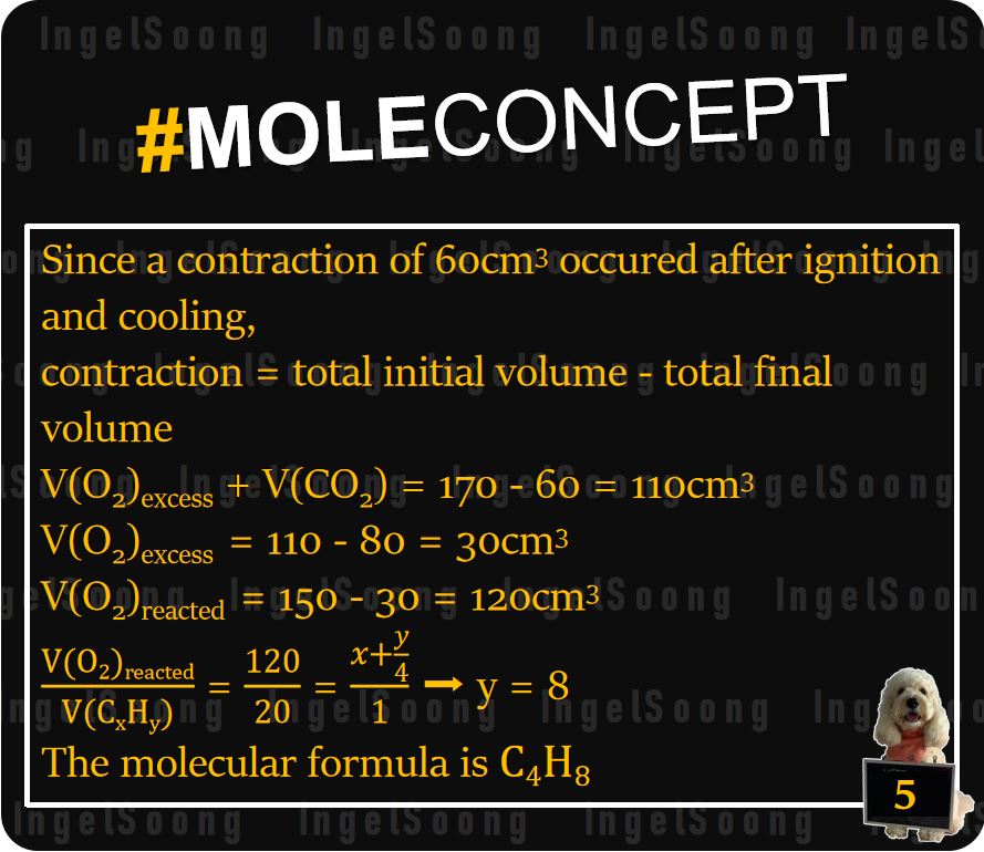 Mole concept combustion 5