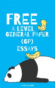 Free A Level General Paper (GP) Essay