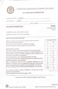 Neo Qi En TMJC H2 Math Promos
