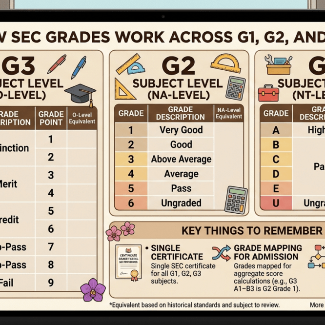 SEC Grades G1 G2 G3