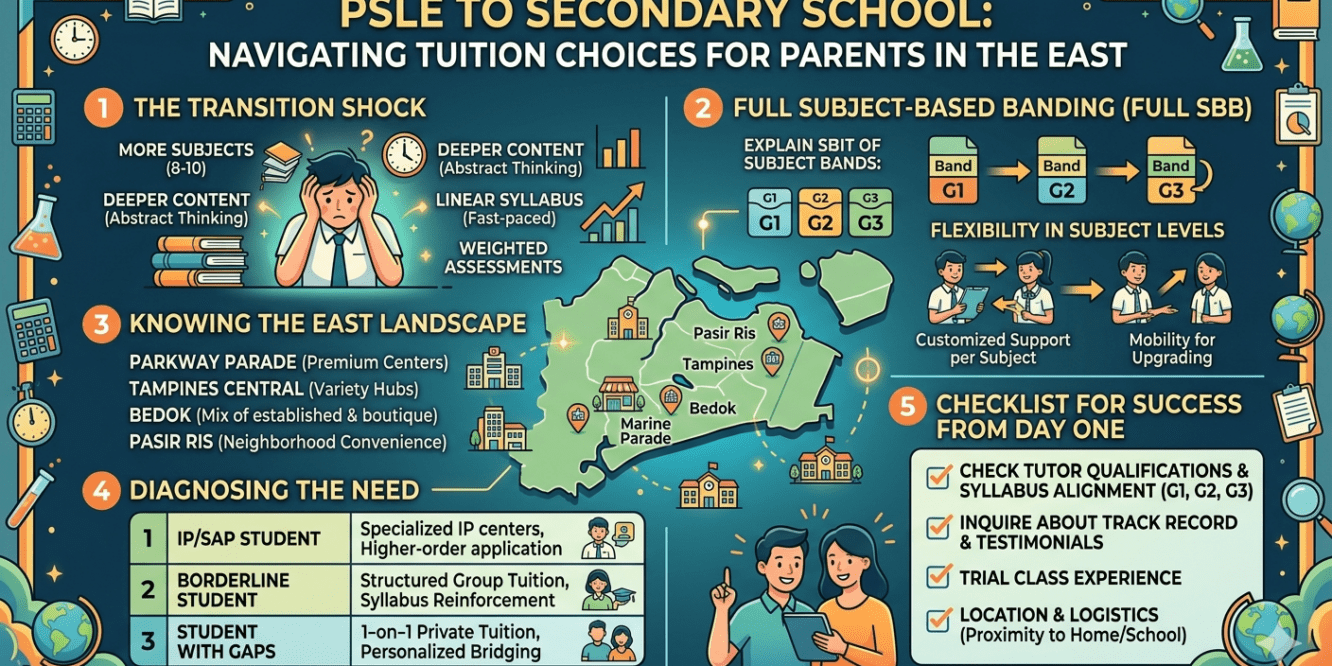 PSLE to Secondary School: What Parents in the East Need to Know About Choosing the Right Tuition from Day One