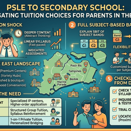 PSLE to Secondary School: What Parents in the East Need to Know About Choosing the Right Tuition from Day One
