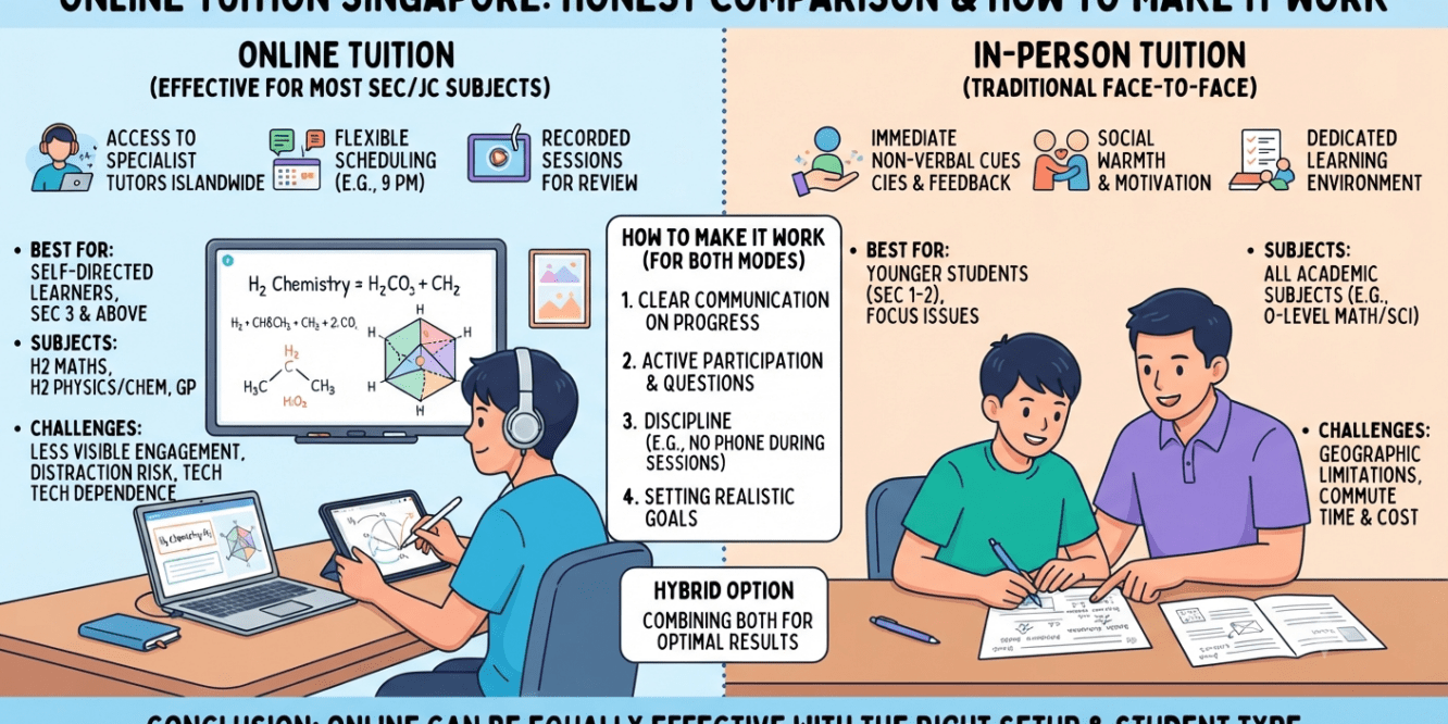 The Honest Comparison: Online vs In-Person Tuition Effectiveness